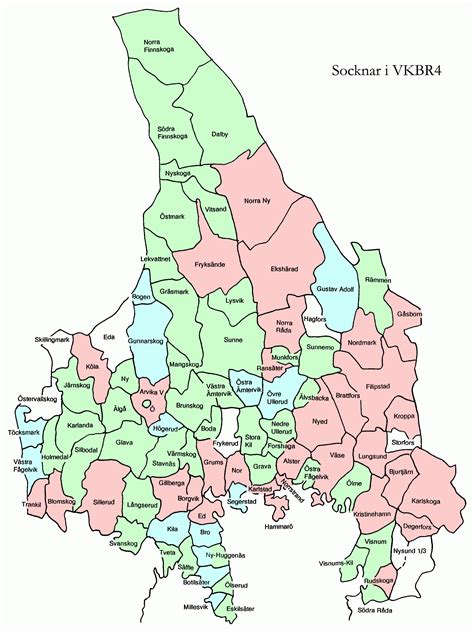 Värmlands kommuner karta
